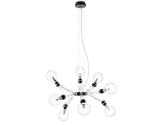 Подвесная лампа из стекла и алюминия с регулировкой яркости Lumina Matrix Otto 385 фабрика Lumina из Италии