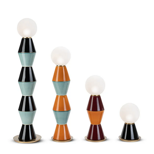 Светильник настольный из керамики с LED подсветкой PALM большого размера MARIONI 02966G фабрика MARIONI из Италии. Фото №5