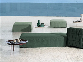 Модульный садовый пуф из синтетического волокна Flair Gervasoni фабрика Gervasoni из Италии