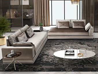 Секционный диван с тканевой обивкой KEOMA ENEA фабрика KEOMA из Италии