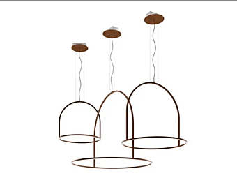 Подвесная лампа из металла с LED подсветкой AXOLIGHT U LIGHT фабрика Axolight из Италии