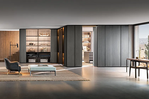 Секционный гардероб с системой Gliss Master из материалов Molteni & C Sistema 7 фабрика Molteni & C.(+VITRA) из Италии. Фото №8