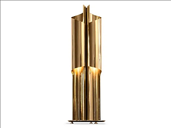 Бронзовая настольная лампа с абажуром BRABBU Cyrus фабрика BRABBU из Италии