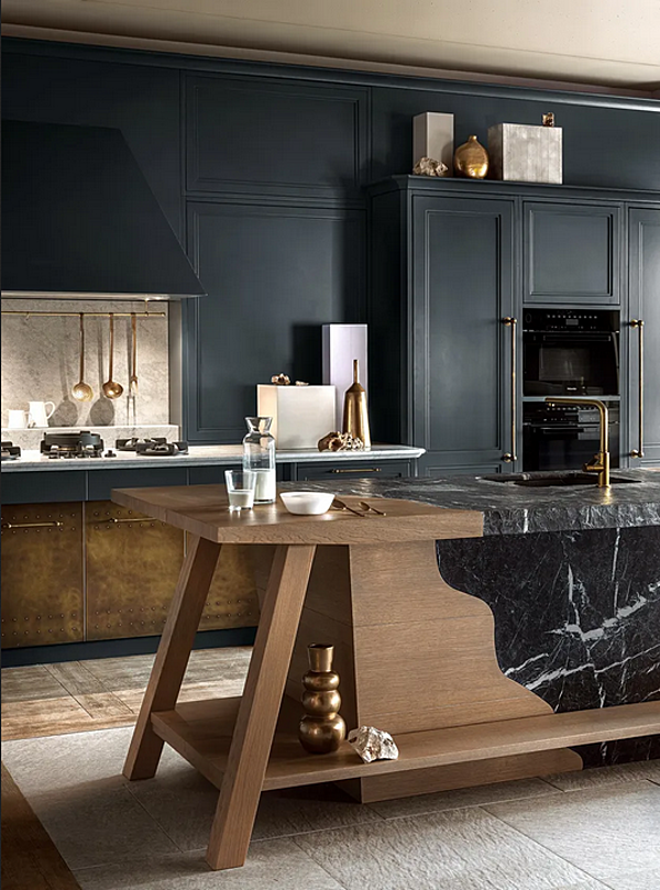 Кухня с островом из дерева MARCHI GROUP Convivium фабрика MARCHI CUCINE из Италии. Фото №2
