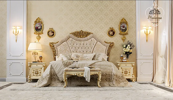 Обитая скамья из ткани MODENESE GASTONE 14534 фабрика MODENESE GASTONE из Италии. Фото №2