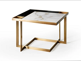 Низкий квадратный кофейный стол из дерева MARIONI  Gary 02860 фабрика MARIONI из Италии