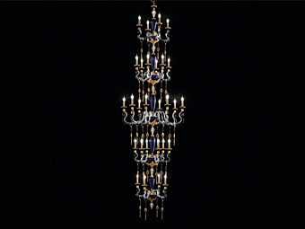 Люстра с кристаллами Сваровски Barocco L28 Superlux специальной версии Euroluce Lampadari Люстра с кристаллами Сваровски Barocco L28 Superlux специальной версии Euroluce Lampadari фабрика EUROLUCE LAMPADARi из Италии