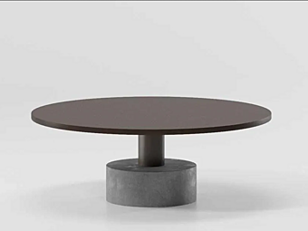 Низкий кофейный столик из алюминия KETTAL ROLL KS2300700 фабрика KETTAL из Италии