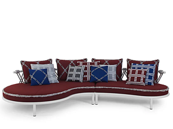 Модульный садовый диван из ткани Trampoline CASSINA фабрика CASSINA из Италии