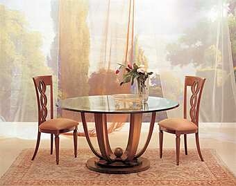 Круглый стол из стекла CARPANELLI Primavera TA26 фабрика CARPANELLI из Италии