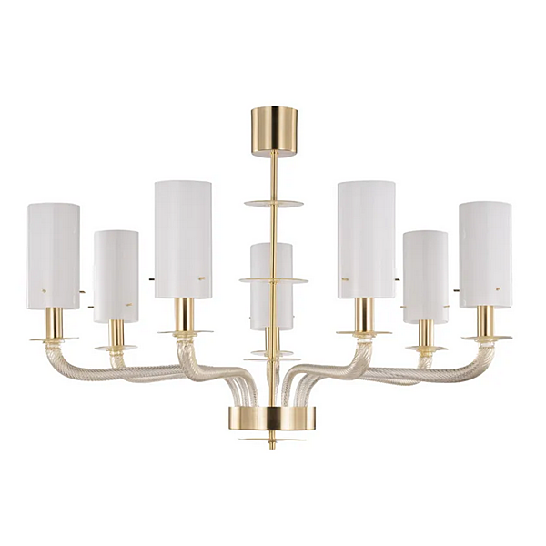 Люстра из муранского стекла Tribeca MULTIFORME BLP0385-9-G фабрика MULTIFORME из Италии. Фото №2