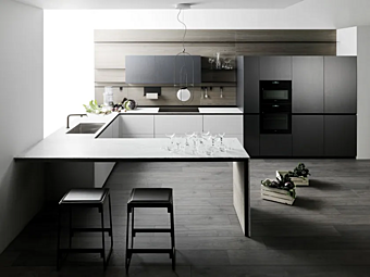 Кухня без ручек из материала VALCUCINE Angel Skin Кухня без ручек из материала VALCUCINE Angel Skin фабрика VALCUCINE из Италии