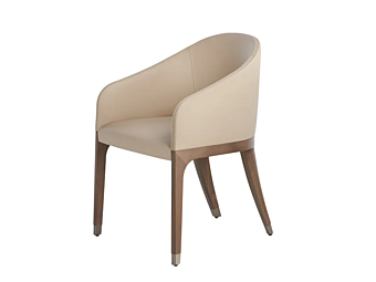 Кресло с подлокотниками из экокожи POTOCCO Miura 776PW фабрика POTOCCO из Италии