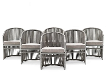 Кресло с обивкой из синтетического волокна VARASCHIN TIBIDABO 2982 фабрика VARASCHIN из Италии