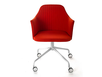 Кресло с обитой спинкой и подлокотниками BROSS BREAK 1543 фабрика BROSS из Италии