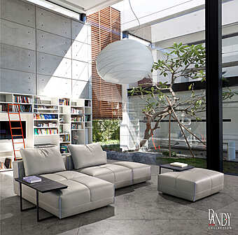 Диван GAMMA ARREDAMENTI Puzzle Chlj + Dp017 & Ev4 & T158B - T63 Coffee Tables