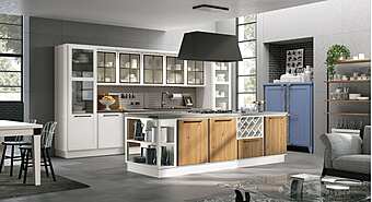 Кухня с островом из материала LUBE CUCINE Provenza 9