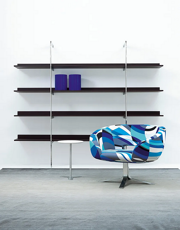 Настенная книжная полка из дерева Cappellini Aliante ALI2O фабрика Cappellini из Италии. Фото №5