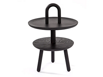 Круглый деревянный кофейный стол CASSINA Reaction Poetique высота 56 см фабрика CASSINA из Италии