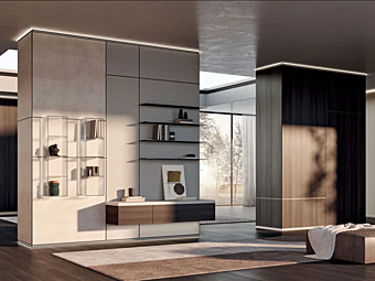 Модульная стенка для хранения из дерева MISURAEMME Puzzle фабрика MisuraEmme из Италии