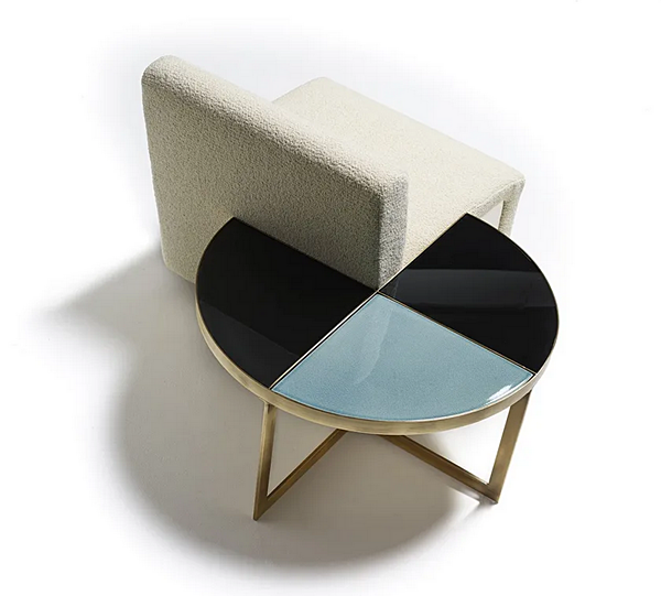 Кресло с мягкой спинкой из обитой ткани MARIONI  Baia I0252 фабрика MARIONI из Италии. Фото №6