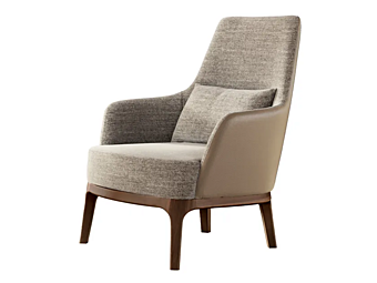 Кресло с подлокотниками из ткани Eforma коллекции Max Lounge фабрика Eforma из Италии