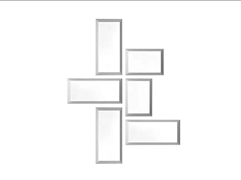 Зеркало в раме из стекла Molteni & C D 950 1 фабрика Molteni & C.(+VITRA) из Италии