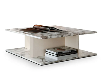 Кофейный столик квадратной формы из мрамора с местом для хранения i 4 Mariani PARK фабрика i 4 Mariani из Италии