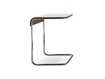 Высокий боковой стол из кожи и стали I 4 Mariani ADD LOOK фабрика i 4 Mariani из Италии