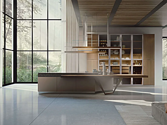 Кухня с островом из материала Essenza Supernatural Martini Interiors Кухня с островом из материала Essenza Supernatural Martini Interiors фабрика MARTINI INTERIORS из Италии