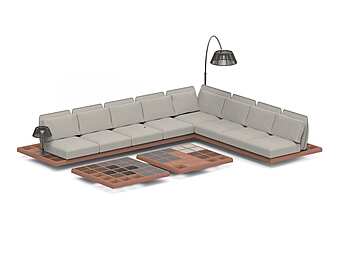 Диван композиция 2 для улицы и сада ROYAL BOTANIA Mozaix MZX SET 02 фабрика ROYAL BOTANIA из Италии