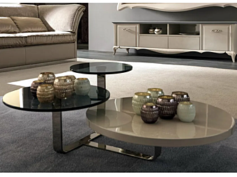 Низкий кофейный столик из дерева CORTEZARI Tiago 188 фабрика CORTE ZARI из Италии