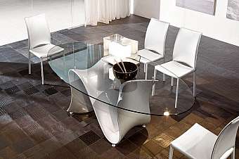 Стол WAVE - 8014FSV_glass