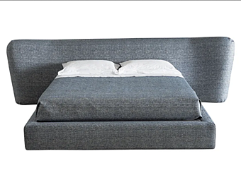 Двуспальная кровать с обитой спинкой из ткани CASAMILANO Royale фабрика CASAMILANO из Италии