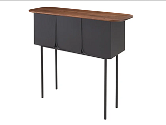 Прямоугольный консольный стол из массива дерева LIGNE ROSET AUBE 19980575 фабрика LIGNE ROSET из Италии