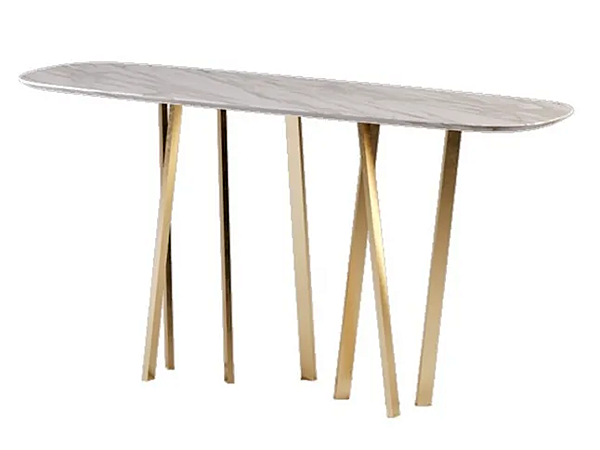 Консольный стол из мрамора для прихожей PAOLO CASTELLI For Hall Console TAV.FORH.202 фабрика Paolo Castelli из Италии. Фото №2