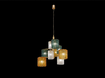 Люстра из стекла Salix Glamour L9 Euroluce Lampadari Люстра из стекла Salix Glamour L9 Euroluce Lampadari фабрика EUROLUCE LAMPADARi из Италии