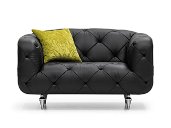 Кресло с подлокотниками из туфтовой кожи FORMITALIA JR Overseas фабрика FORMITALIA из Италии