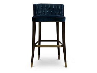 Барный стул с обивкой из бархата BRABBU Bourbon фабрика BRABBU из Италии