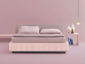 Двуспальная кровать с обитой спинкой и местом для хранения FRAUFLEX (LOLLO DUE) Chloe фабрика FRAUFLEX (LOLLO DUE) из Италии