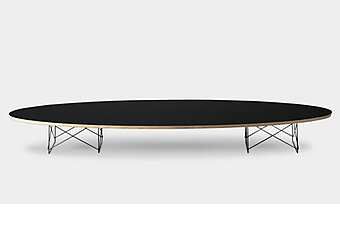 Журнальный столик из хромированных труб и фанеры ALIVAR Eames 759 фабрика ALIVAR из Италии