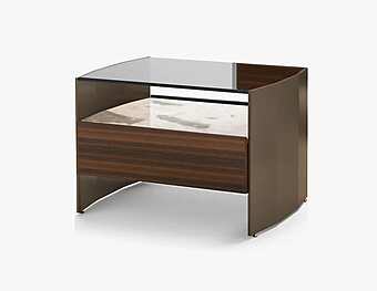 Прямоугольная прикроватная тумбочка с ящиками из дерева MISURAEMME Milvian MV01A фабрика MisuraEmme из Италии