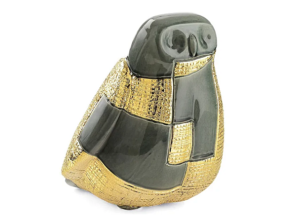 Керамическая скульптура совы MARIONI Owl Pop 00092 фабрика MARIONI из Италии. Фото №1