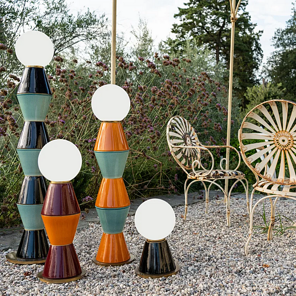 LED напольная лампа из керамики с дизайном пальмы MARIONI PALM 02966GG фабрика MARIONI из Италии. Фото №8