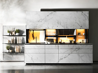 Стеклянная встроенная кухня VALCUCINE Vitrum 2 Стеклянная встроенная кухня VALCUCINE Vitrum 2 фабрика VALCUCINE из Италии
