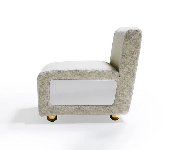 Кресло с мягкой спинкой из обитой ткани MARIONI  Baia I0252 фабрика MARIONI из Италии. Фото №2