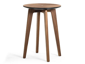 Круглый столик из орехового дерева Black Tie TOMMI TOM47TC, TOM47TF, TOM61TC, TOM61TF фабрика Black Tie из Италии