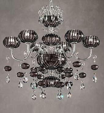 Люстра MASIERO (EMME PI LIGHT) LUXURY Smoky Globe / 6+1