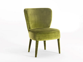 Кресло с обивкой из ткани Cloe Black Tie CLO20 + HANDLE фабрика Black Tie из Италии