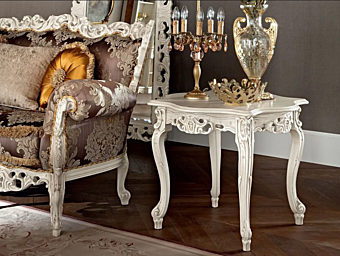 Квадратный кофейный стол из дерева MODENESE GASTONE 12620 фабрика MODENESE GASTONE из Италии